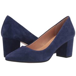 Corso Como Ryanna Classic Suede Pumps 8.5 navy blue‎